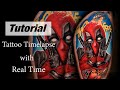 Deadpool - Tattoo Timelapse with Real Time