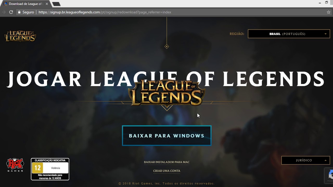 Como jogar League of Legends de graça no PC