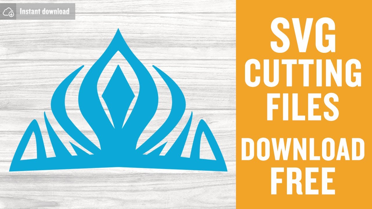 Download Frozen Elsa Crown Svg Free Cutting Files For Cricut Silhouette Instant Download Youtube