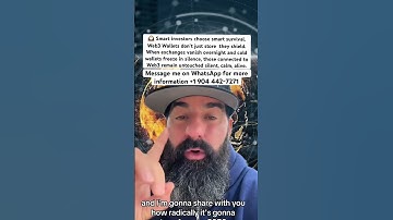 Do not hold your crypto on exchanges or cold wallet make sure you are holding them on web3 #xrp