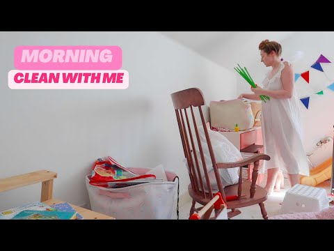 Morning Clean With Me | Mom of 2 Morning Routine |