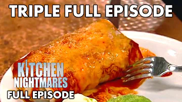 The WORST Food From Season 3 | TRIPLE FULL EPISODE| Part One | Kitchen Nightmares