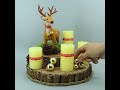 christmas candle centerpiece for table