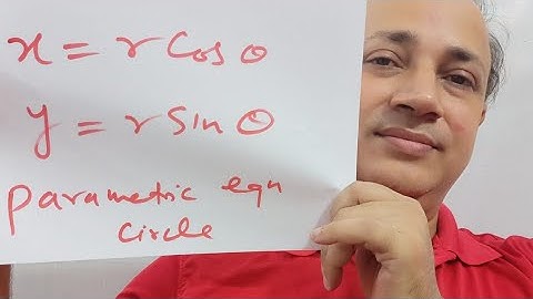 parametric equation of circle class11  iit by Hd  sir faculty of kota