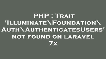 PHP : Trait 