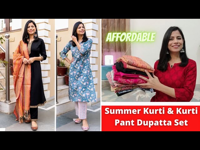 Meesho Kurti Palazzo Set Haul (starting ₹500/-) | Dream Simple - YouTube