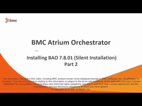 Installing BMC Atrium Orchestrator on Linux - Part 2