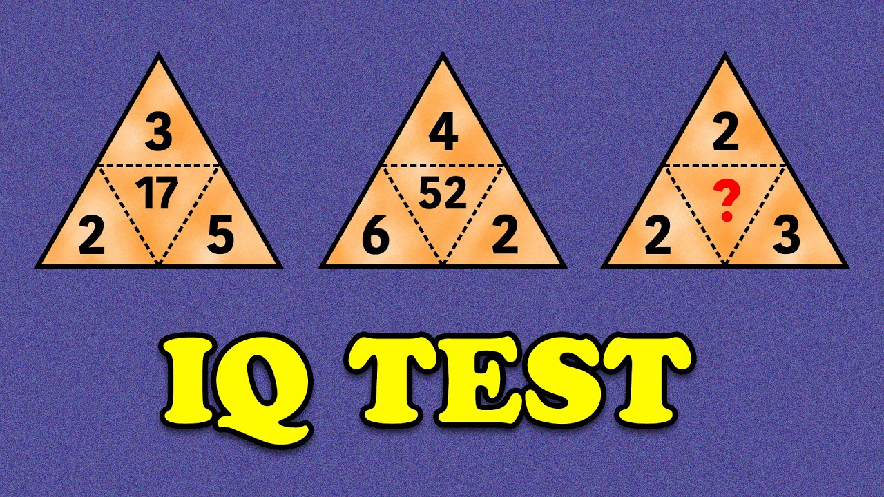 IQ test | This triangle puzzle is harder than it looks! - YouTube