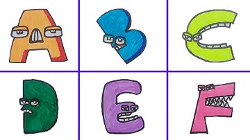 How to Draw Alphabet Lore | A - F Part 1