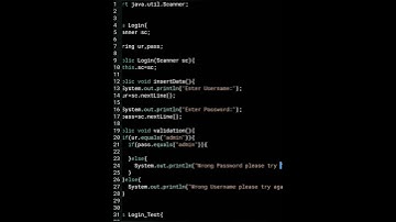Java Program to Create Login Page