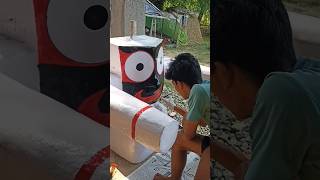 Jagannath Murti Making by Thermocol PART- 3 #viral #Jagannath #puri jagannath screenshot 4