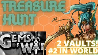 2 VAULTS Treasure Hunt Mini game | Gems of War Task guide | Achievement & 14:10 2nd place IN WORLD