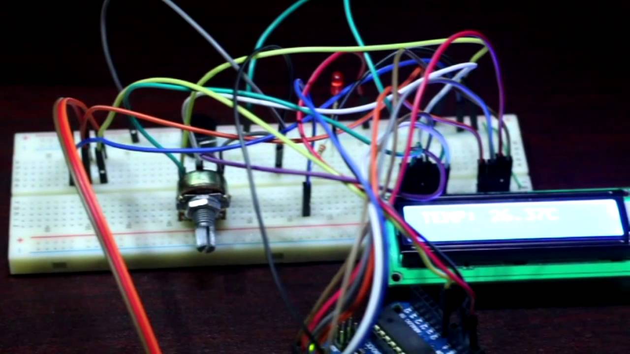 Temperature Sensor Alarm using Arduino Uno - YouTube