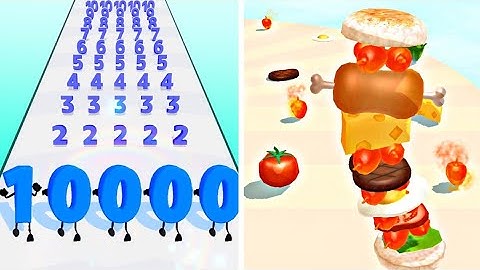 ➡️ Number Master 🆚️ Sandwich Runner ! Satisfying and Relaxing ASMR  Games