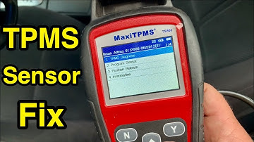 How to replace & reprogram TMPS sensors using MaxiTPMS tool -Tire Pressure Monitoring System relearn