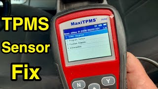 How to replace & reprogram TMPS sensors using MaxiTPMS tool Tire Pressure Monitoring System relearn