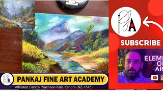 How to make Easy Dry Pastel Painting Step by Step for Bigners