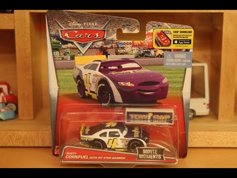 Mattel Disney Cars 16 Rusty Cornfuel With Pit Stop Barrier Movie Moments Tow Cap 4 Youtube