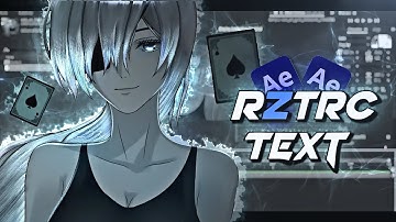 Retro Text Tutorial "Rztrc" ( Single Text Layer Method )
