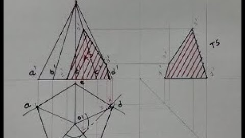 Sectional of with Pentagonal Pyramid with AVP| 04 | Section Of Solid | ST Graphics Studio