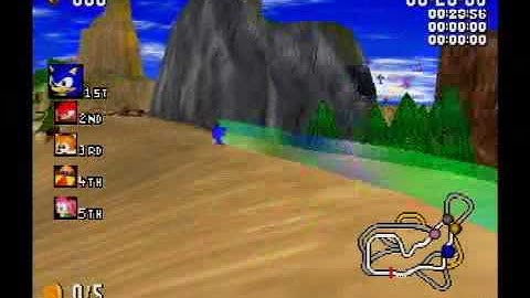 Sonic Gems Collection Gameplay 2 {Sonic R}