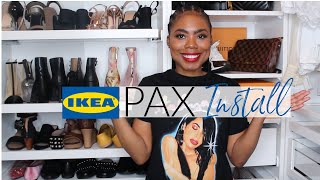 IKEA PAX Wardrobe Closet Makeover| Design, Assemble and Install with Me!