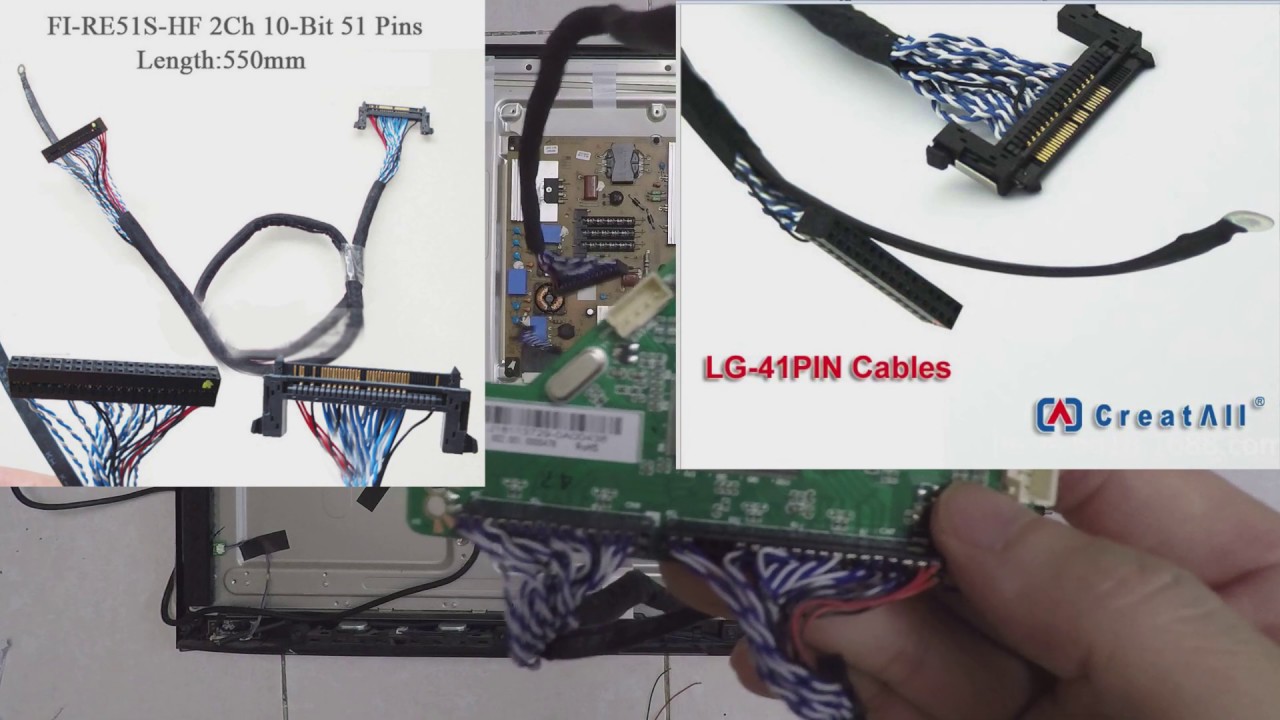 TV LG 42 LW5700 with Universal Board - Double LVDS cable - Part1