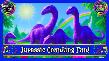 Jurassic Counting Fun | Time to Roar! | Count different Types of Dinosaurs | Magic Mini Monsters