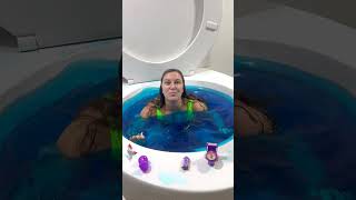MCDONALDS Surprise Egg Magic CANDY Turns into MERMAID in Toilet Pool #shorts