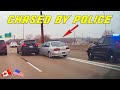 DRIVER HITS ANOTHER CAR WHILE RUNNING FROM COPS