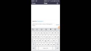 How to use the Zoom chat feature on a phone screenshot 5