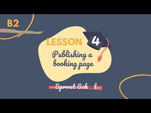 Publishing a booking page