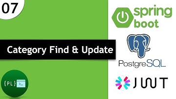 Spring Boot - REST API using PostgreSQL and JWT [7] - Category - Find & Update Functionality