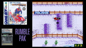 Polaris Snocross (GBC) - see the RUMBLE PAK!