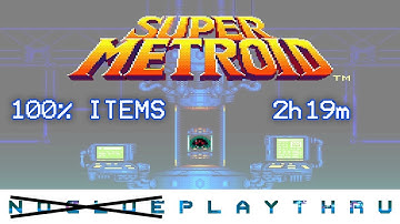 Super Metroid 100% Walkthrough (2h19m) - (HD) zSNES 60fps w/TimeStamps