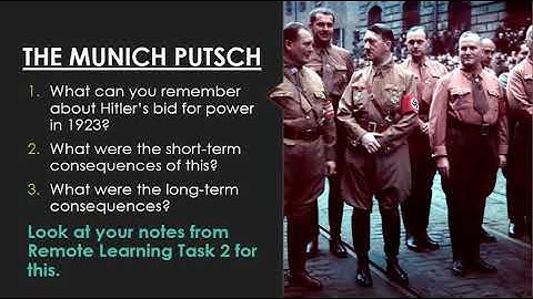 Year 10, History, Remote Learning Task 5, Note Taking