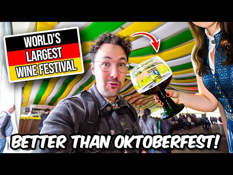 WORLD’S LARGEST Wine Festival In Germany - Better Than Oktoberfest?? 🇩🇪