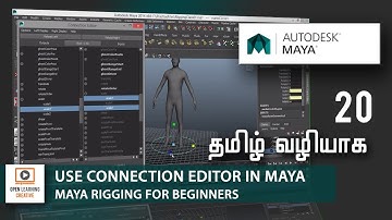 Maya Rigging for Beginners | How to use Connection Editor in Maya | Lesson 20/31 | Tamil Tutorial