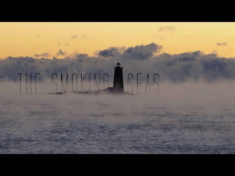 6 Minutes of sea smoke at Whaleback Lighthouse