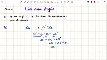 Class 9 Maths | lines and angles | complement angles #viral #viralvideo #shortvideo 