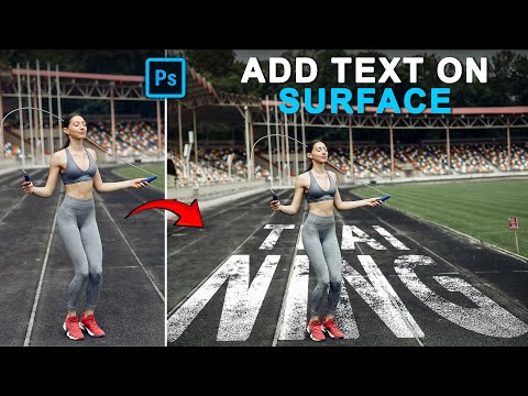 Add Text on any Surface in Photoshop (2023) | 1min Tutorial  #photoshoptutorial #graphicdesign