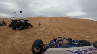 Doing wheelies in the Sand
