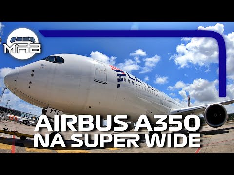 Airbus A350 LATAM "PR-XTD" no Super Wide das nossas lentes