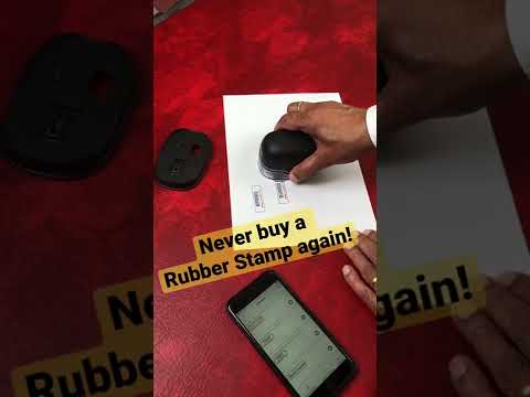 Rubber Stamps Made Digitally 2023. Mini Portable Printer. Never buy a Rubber Stamp again.