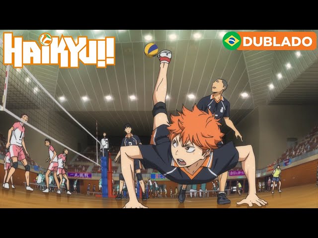 Hinata salva a bola com um peixinho!  HAIKYU!! 2ª Temporada (DUBLADO) 