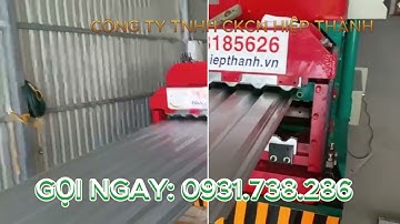 Chạy máy 2 tầng 09 sóng và 13 sóng laphong dập vòm - Cơ Khí Hiệp Thành