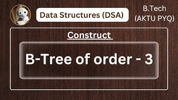 #7.How to construct a B-tree of order 3,  (AKTU Question)//@brevilearning