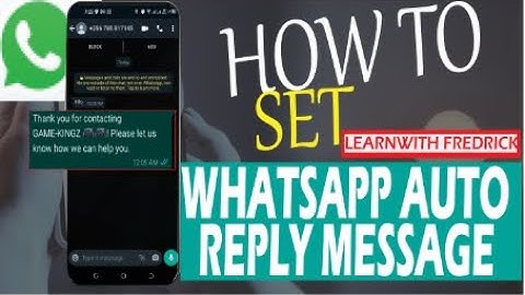How to set-up Whatsapp auto-reply message on ANDROID DEVICE (2021)
