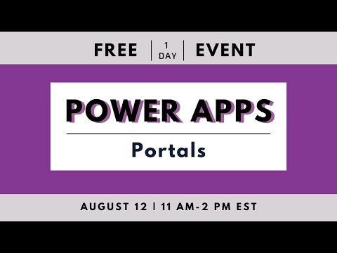 FREE Power Apps Portals Live Event