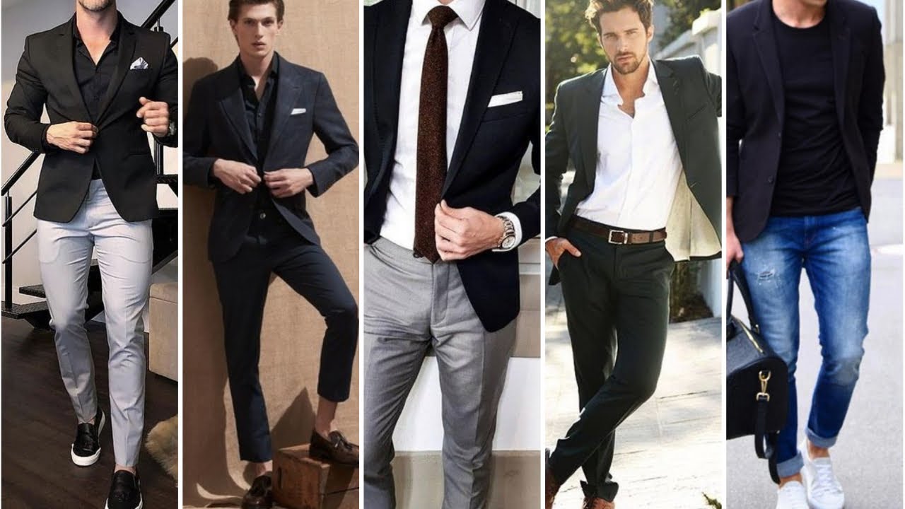 What is the best way to match blue suit pants with a black suit jacket? -  Quora